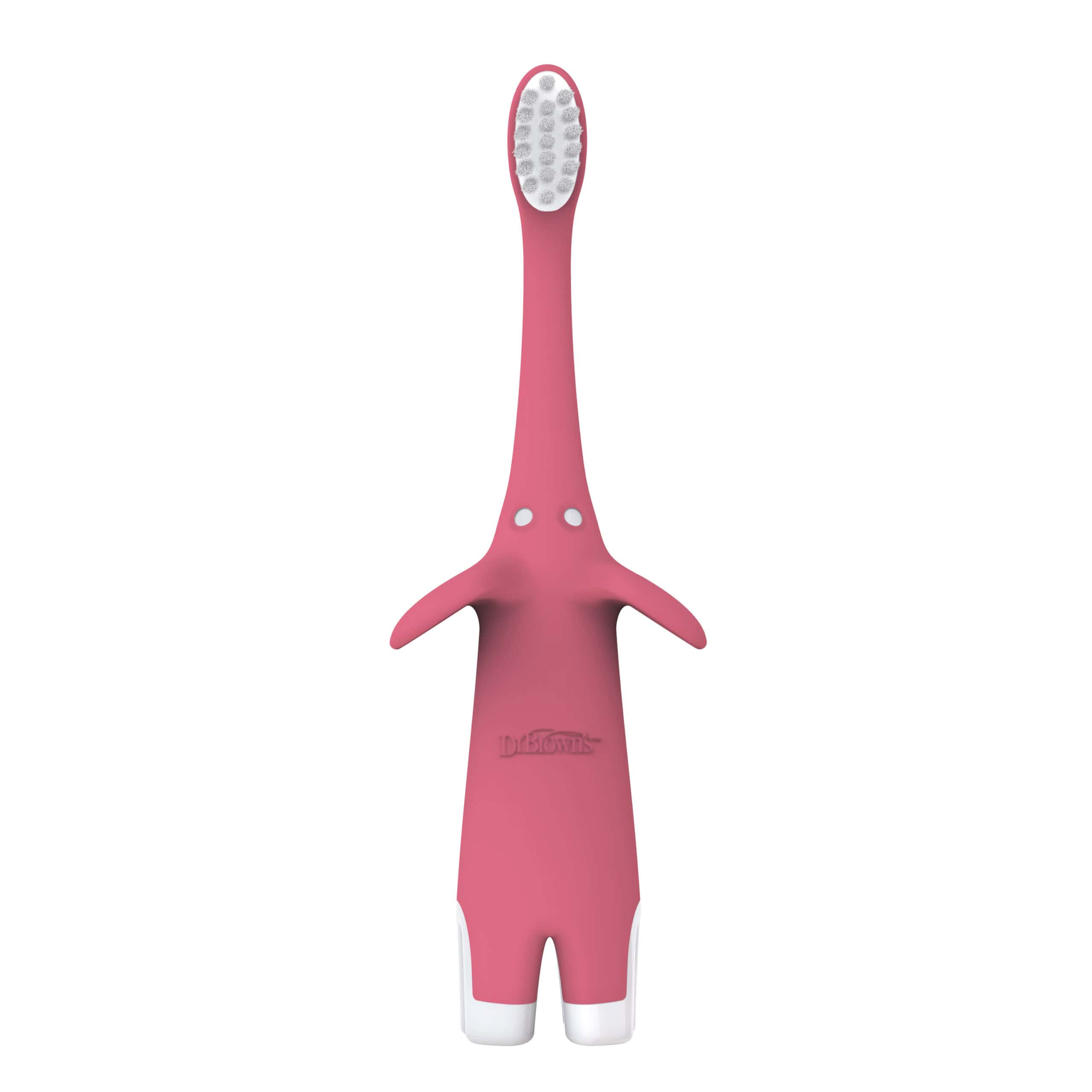 Dr. Brown’s Infant-to-Toddler Toothbrush, Elephant Pink, 1-Pack
