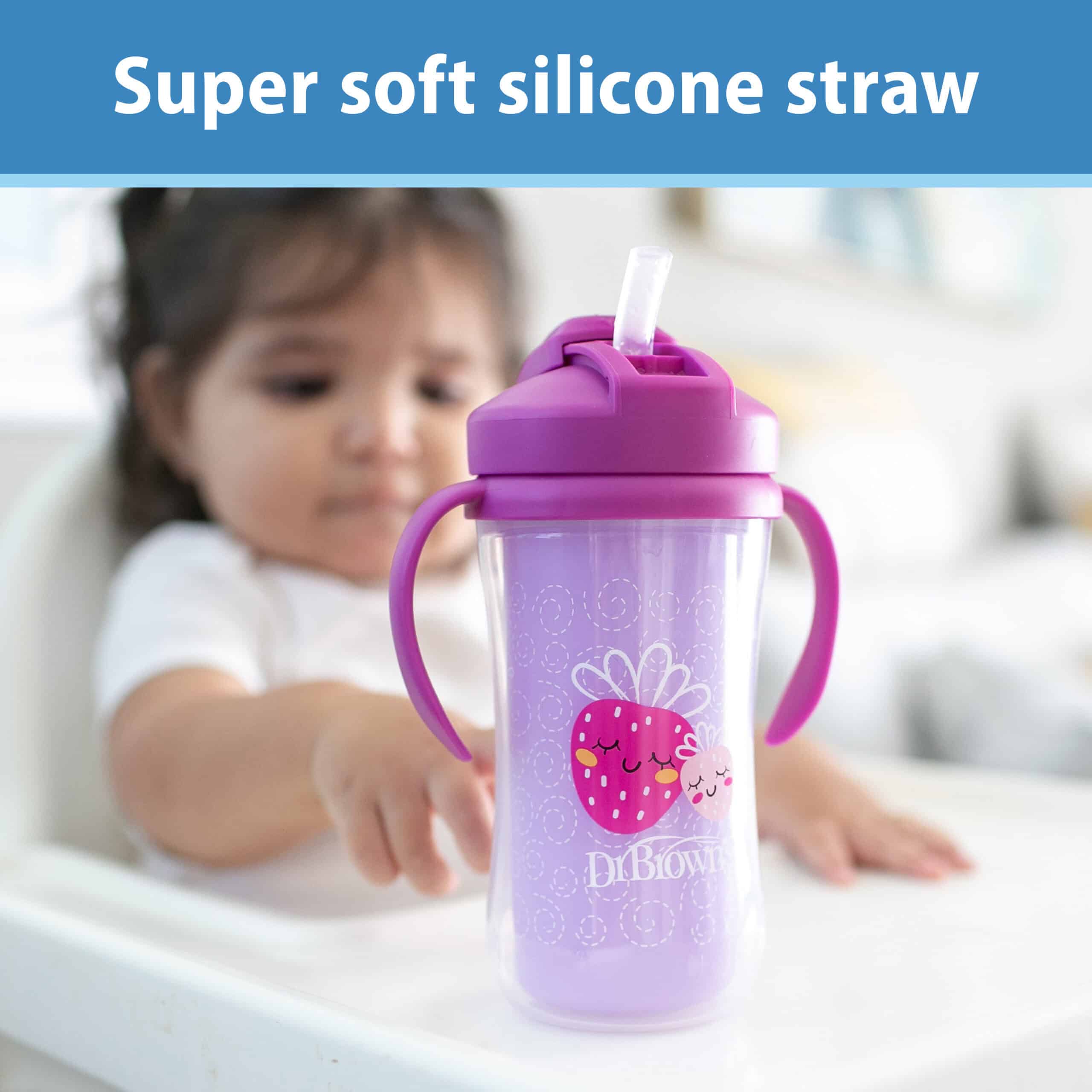 Dr. Brown's® Milestones™ Strawberry Insulated Straw Cup - Image 6